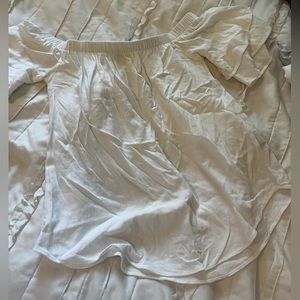 White off the shoulder